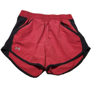 UNDER Armour Women's Red Loose Fit Heatgear Running Athletic Shorts X-small